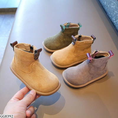 GG8392  GIÀY BOOT DA LỘN SIÊU XINH