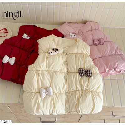 AG8435 ÁO GILE PHAO HELLO KITTY BÉ GÁI