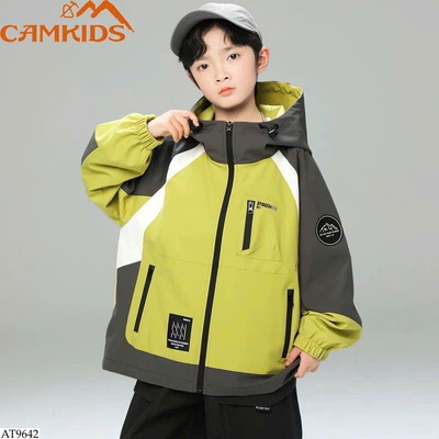 AT9642 ÁO KHOÁC PHỐI MÀU NHÀ CAMKIDS