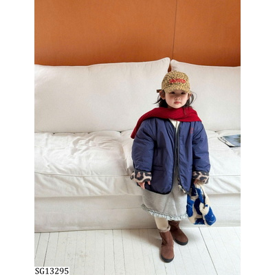 SG13295 SET ÁO KHOÁC PHỐI CHÂN VÁY XÁM