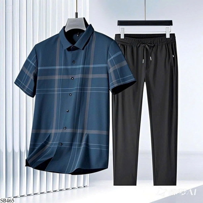 SB465 BỘ NAM QUẦN DÀI ÁO CỘC TAY