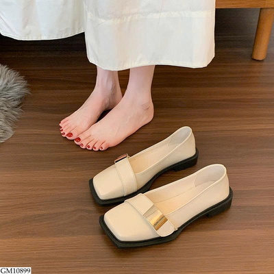 GM10899 GIÀY BÚP BÊ MŨI VUÔNG PHỐI QUAI