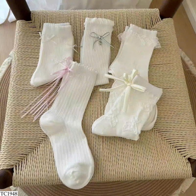 TC1948 SET 5 ĐÔI TẤT NƠ CHO NỮ