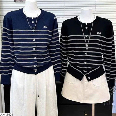 AM15626 ÁO CARDIGAN KẺ CHO NỮ