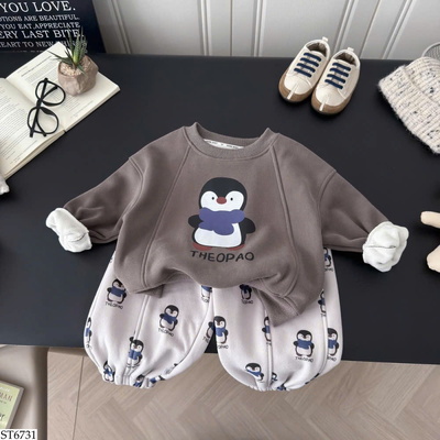 ST6731 BỘ NỈ CHIM CÁNH CỤT CHO BÉ