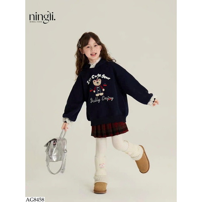 AG8458 ÁO HOODIE PHỐI REN NINGLI