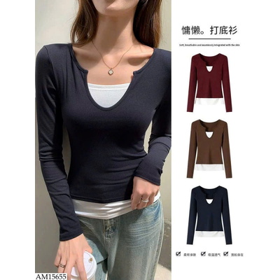 AM15655 ÁO GIẢ 2 LỚP CHO NỮ