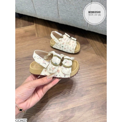 GG8423 SANDAL HOA NHÍ VIỀN REN 