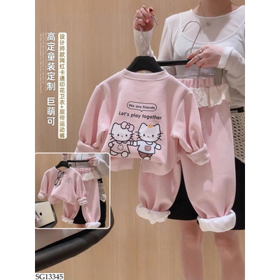 SG13345 BỘ NỈ MÈO KITTY BG