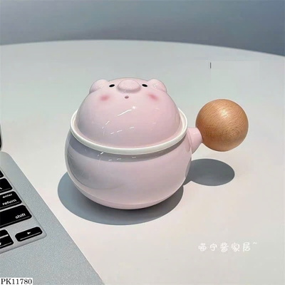 PK11780 CỐC BABY PIG MÁ HỒNG