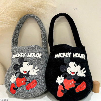 T3555 TÚI TOTE LÔNG CHUỘT MICKY