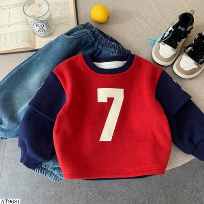 AT9681 ÁO NỈ THU ĐÔNG SỐ 7 BÉ TRAI