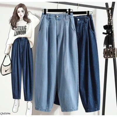 QM5096 QUẦN HAREM JEANS CẠP CAO