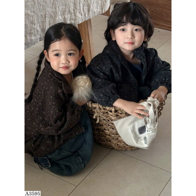 A3595 ÁO KHOÁC HOA NHÍ CHO BÉ