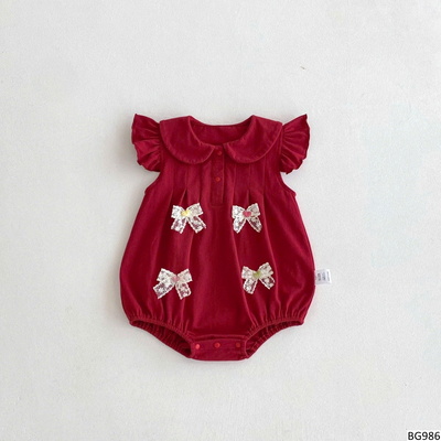 BG986 BODY ĐỎ CÁNH TIÊN GẮN NƠ
