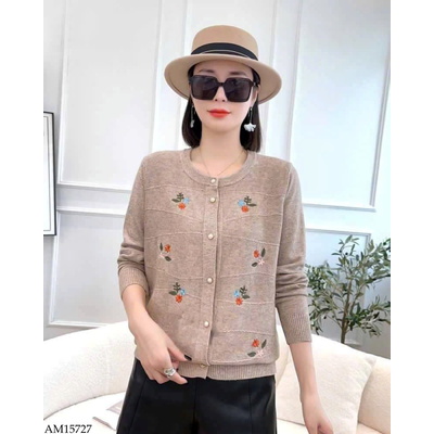 AM15727 ÁO CARDIGAN LEN TRUNG NIÊN