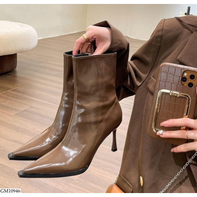GM10946 BOOT CAO GÓT MŨI NHỌN CỔ NGẮN