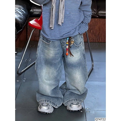 QT4722 QUẦN JEAN ỐNG RỘNG CHO BÉ