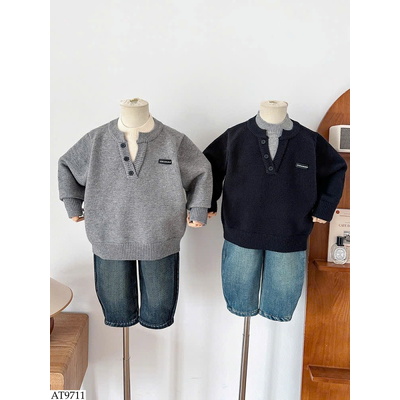 AT9711 ÁO LEN GIẢ 2 MẢNH BT