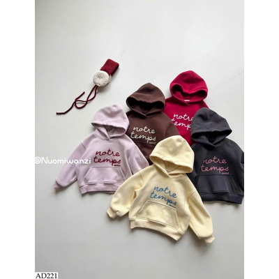 AD221 ÁO HOODIE CHỮ CHO MẸ VÀ BÉ