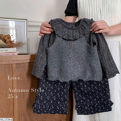 SG13384 SET LEN MIX QUẦN HOA NHÍ BG