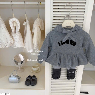SG13387 SET ÁO NỈ MIX QUẦN LEGGING BG