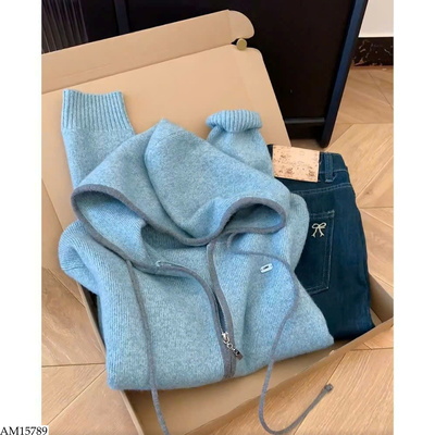 AM15789 ÁO CARDIGAN KÉO KHÓA HUOTONG 