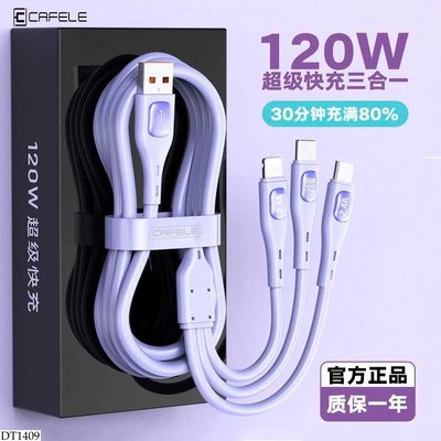 DT1409 CÁP SẠC 3 ĐẦU 120W