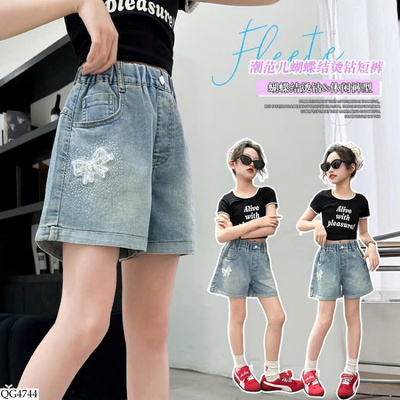 QG4744 QUẦN SHORT JEAN CHO BÉ GÁI