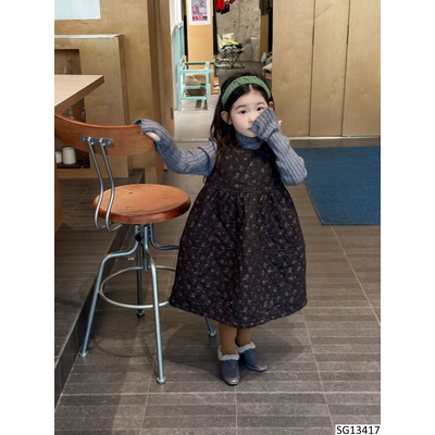 SG13417 VÁY HOA MIX ÁO CHO BÉ