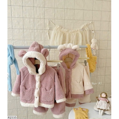 S2535 SET ĐỒ NGỦ MŨ TAI GẤU giá mới