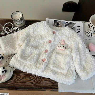 AG8545 ÁO KHOÁC KITTY CHO BÉ GÁI