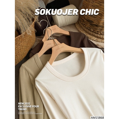 AM15868 ÁO THUN TĂM CỔ TRÒN HÃNG SOKUOJER CHIC