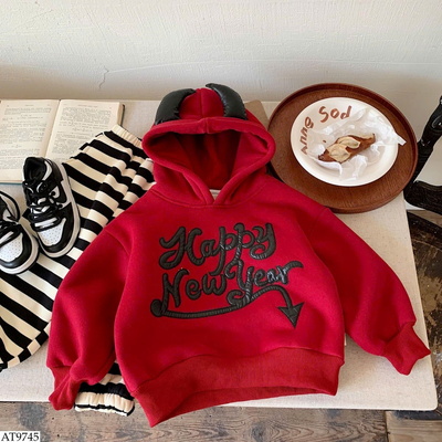 AT9745 ÁO HOODIE MŨ TAI QUỶ CHO BÉ