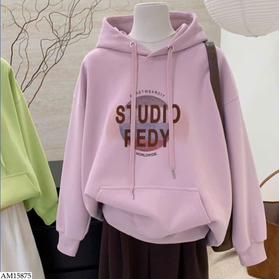 AM15875 ÁO HOODIE HỌA TIẾT CHỮ