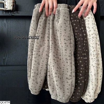 QG4759 QUẦN ỐNG PHỒNG HOA NHÍ NINGLI