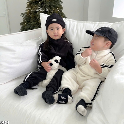 S2542 BỘ NỈ LÔNG THỂ THAO CHO BÉ