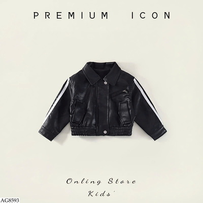AG8593 ÁO KHOÁC DA CHO BÉ HÃNG PREMIUM ICON