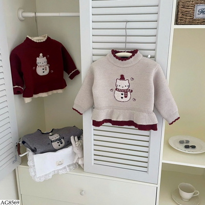 AG8569 ÁO LEN MÈO KITTY CHO BÉ