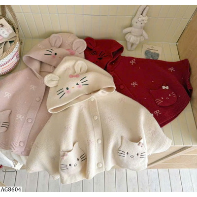 AG8604 ÁO CHOÀNG LEN KITTY