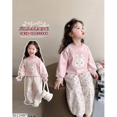 SG13487 SET NỈ THỎ HOA NHÍ