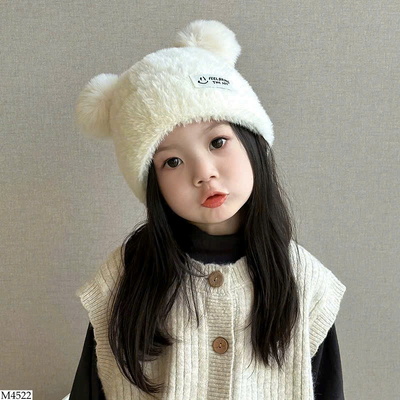M4522 MŨ LÔNG TAI GẤU CHO BÉ