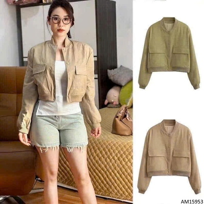 AM15953  ÁO KHOÁC BOMBER CHO NỮ