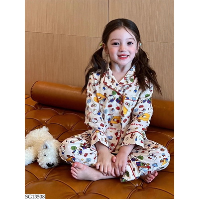 SG13508 PIJAMA DÀI TAY HỌA TIẾT BG 