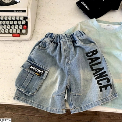 QT4756 QUẦN SHORT JEAN TÚI HỘP BT
