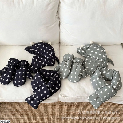 M4525 SET MŨ KHĂN GĂNG TAY KHỦNG LONG