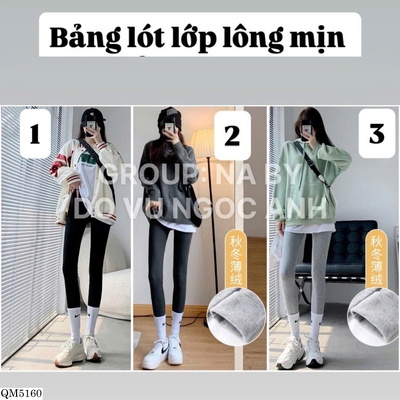 QM5160 QUẦN LEGGING LÓT LÔNG