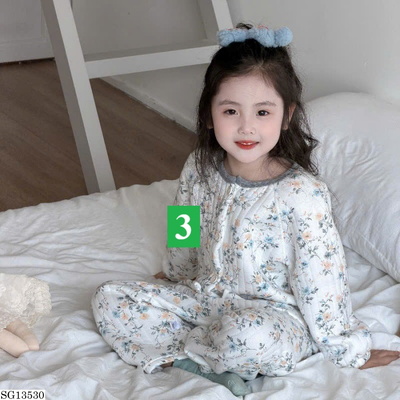 SG13530 BỘ ĐỒ MÙA ĐÔNG NGỦ HỌA TIẾT BG