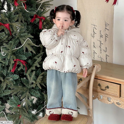 SG13515 SET ÁO PHAO MIX QUẦN JEAN KITTY
