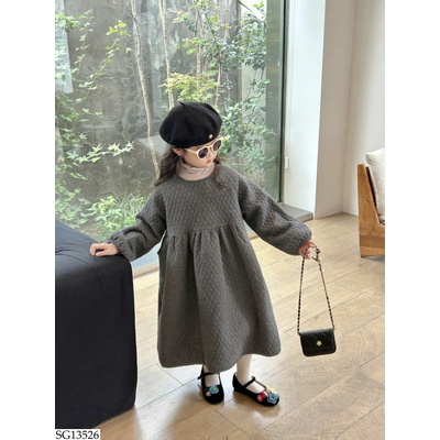 SG13526 SET VÁY XÁM MIX ÁO CỔ LỌ BG